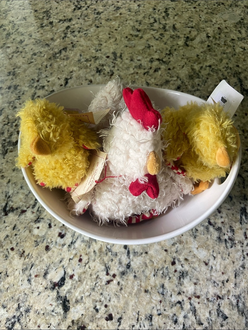Super cute Bunnies by the Bay mom chicken and chicks set